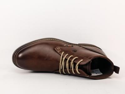 Bottines marron homme tendance STREETER tipa à pas cher confort lacets