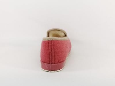 Chausson charentaise fourré laine rose SOCA 2520 femme - Fabrication Espagne