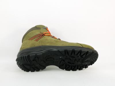 Chaussures randonnée homme montante cuir water resistant kaki destockage GARSPORT kamikaze mid