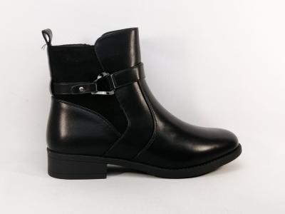 Bottine noire femme grande taille tendance et chic à pas cher CINK ME DM779-S3