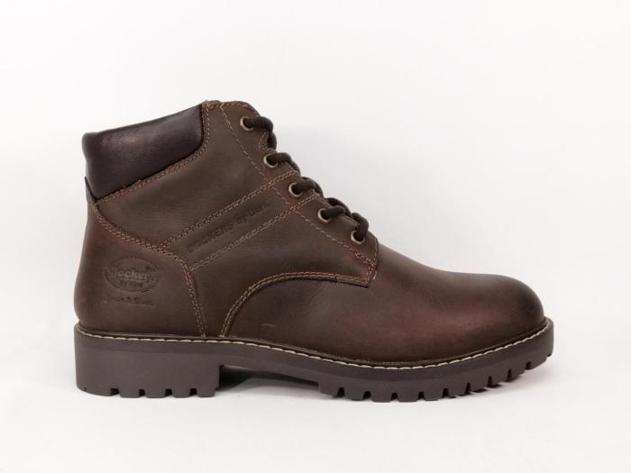 Chaussures montantes homme cuir marron confortables destockage DOCKERS 57IR002 à pas cher