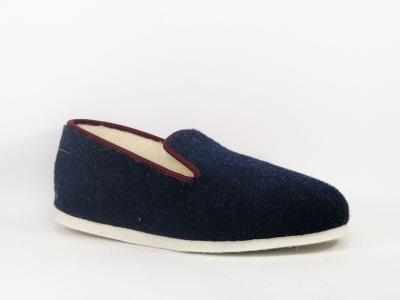 Charentaise homme made in France semelle feutre confort fourré laine BOSSI charentais marine