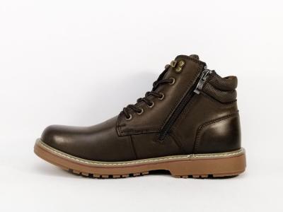 Bottine marron homme cuir souple confortable tendance destockage MORAN'S gaspario