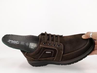 Chaussures homme pieds larges confortables cuir marron waterproof destockage IMAC 252468