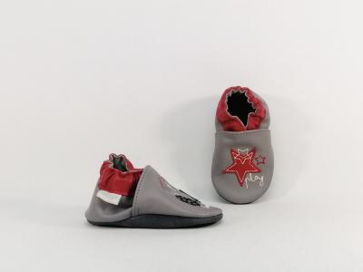 Chausson pour bebe naissance cuir souple ROBEEZ music play en destockage 0 à 6 mois