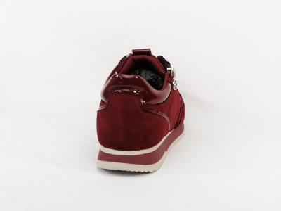 Basket vegan femme TAMARIS 23613 rouge en destockage à pas cher