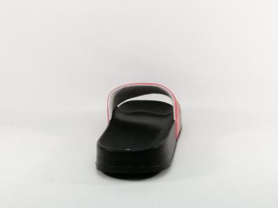 Claquette de plage homme à pas cher noir rouge tendance destockage KAPPA logo noles