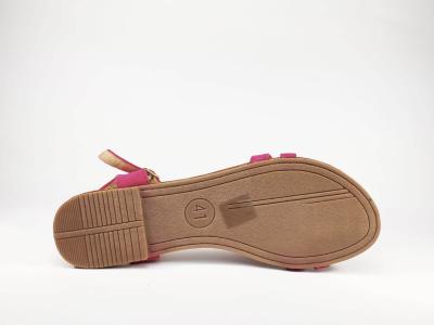 Sandale plate fushia tendance et pas cher en grande pointure femme CINK ME DM6C