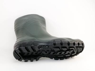 Botte de pluie homme à pas cher en destockage DUNLOP dee pvc vert