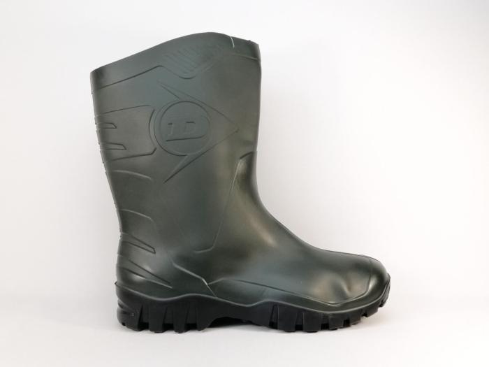 Botte de pluie homme à pas cher en destockage DUNLOP dee pvc vert