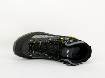 Chaussures randonnée homme imperméable montante cuir noir vert destockage GARSPORT mikeno mid