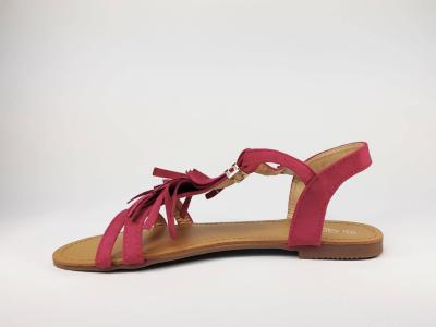 Sandale plate fushia tendance et pas cher en grande pointure femme CINK ME DM6C