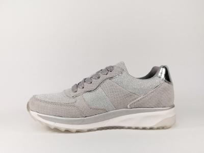 Sneakers femme pas cher gris argenté tendance en destockage XTi 47792
