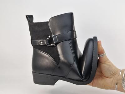 Bottine noire femme grande taille tendance et chic à pas cher CINK ME DM779-S3