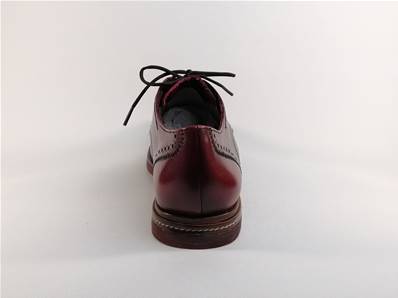 Chaussure de ville Derby femme en cuir rouge destockage TAMARIS 23208