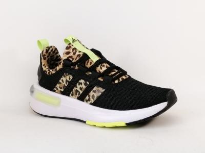 Basket femme ADIDAS racer TR23 noir leopard destockage à pas cher running confortable