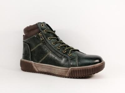 Bottines fourres femme souples et confortables vertes ROMIKA 84R0172005