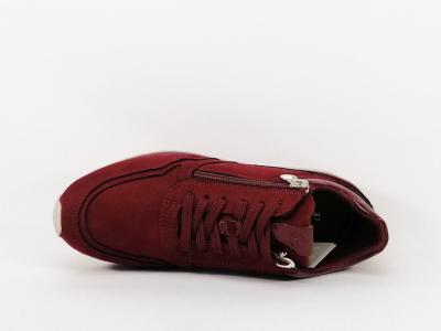 Basket vegan femme TAMARIS 23613 rouge en destockage à pas cher