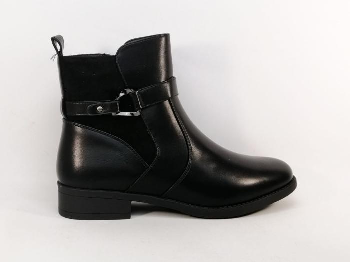 Bottine noire femme grande taille tendance et chic à pas cher CINK ME DM779-S3