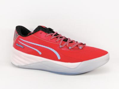 Basket grande pointure homme confortable destockage PUMA all pro nitro rouge  pas cher