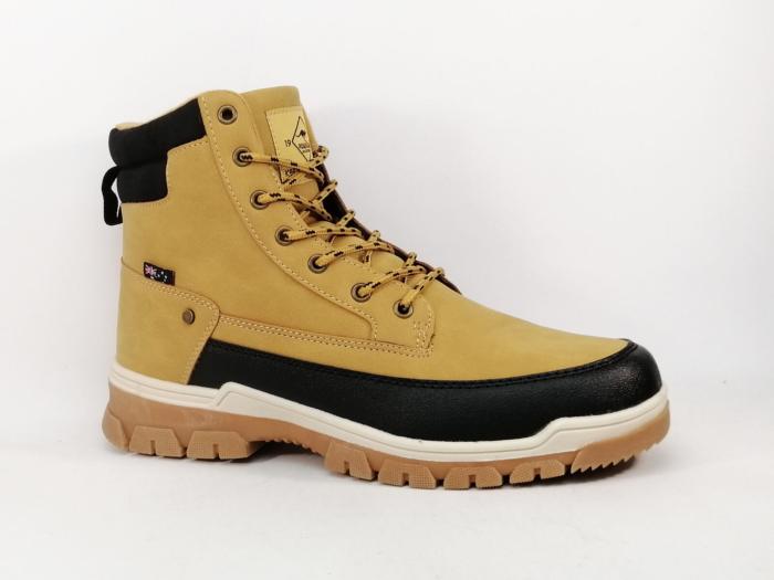 Chaussures montantes homme camel à lacets destockage ROADSIGN dolmen