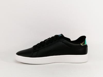 Basket PUMA femme tendance noire confortable en destockage à pas cher smash 3.0