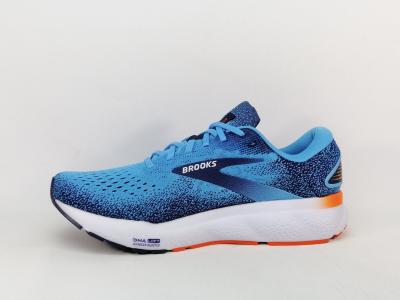 Chaussure running homme destockage BROOKS ghost 16 bleue confortable à pas cher