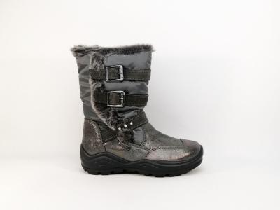 Botte fourre grise waterproof pour fille moon boots IMAC 231073