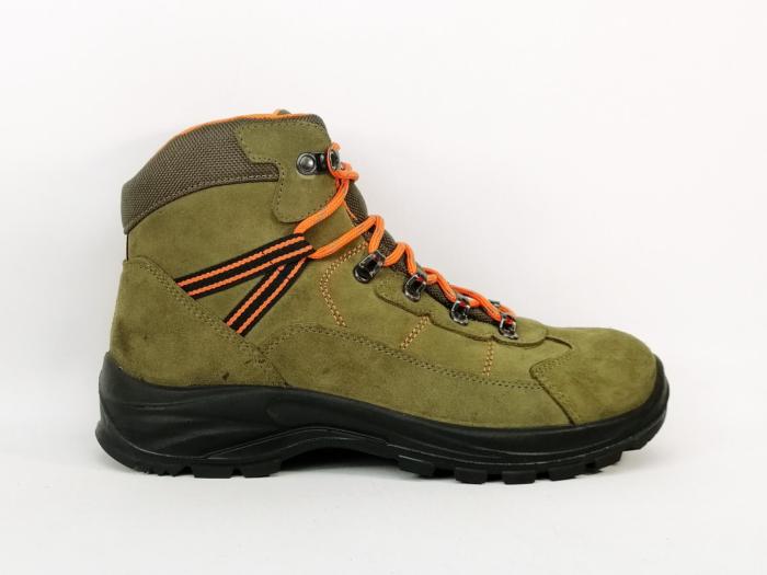 Chaussures randonnée homme montante cuir water resistant kaki destockage GARSPORT kamikaze mid