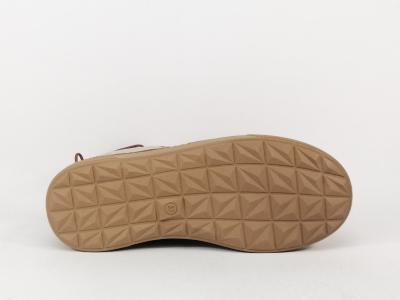 Bottines femme cuir souple originales et confortables PEDRO TORRES 7481VI gris camel