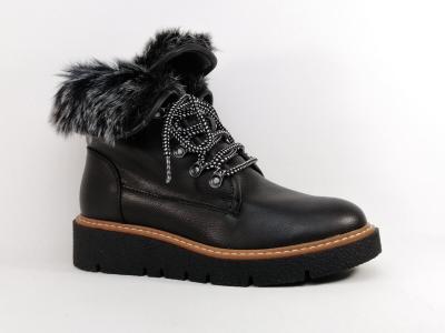 Bottines fourres femme chic noir confortable et tendance  pas cher DEES SHOES dimone