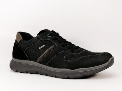 Chaussures de ville cuir noir waterproof IMAC 204755 homme  Fabrication Italie