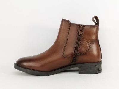 Bottine marron femme cuir souple confortable chic MORAN'S tralia tendance