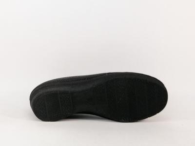 Pantoufle femme compensée noire tendance à pas cher ZEL'S 3221 souple