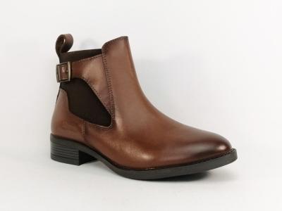 Bottine marron femme cuir souple confortable chic MORAN'S tralia tendance