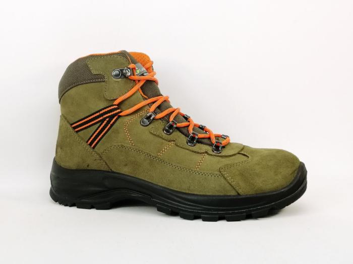 Chaussures randonnée homme montante cuir water resistant kaki destockage GARSPORT kamikaze mid