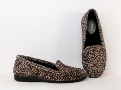 Chausson ballerine femme leopard tendance ZEL'S 2182 Fabrication Espagne