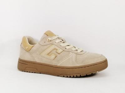 Basket de ville femme chic cuir beige confortable destockage CARMELA 161806  pas cher