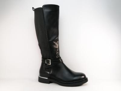 Botte femme grande taille pour mollets larges CINK ME DM100-K3 noire  pas cher