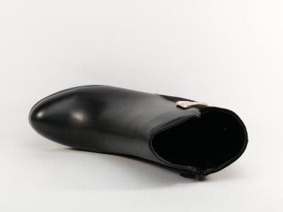 Bottine grande taille femme à talon chic noir CINK ME DM853-1 à pas cher