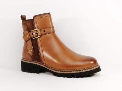 Bottines femme camel cuir souple confortables et lgres destockage CARMELA 160976