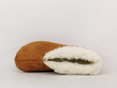 Chaussons femme confort élégants fourrés COTEMER dalbera camel originaux