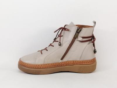 Bottines femme cuir souple originales et confortables PEDRO TORRES 7481VI gris camel