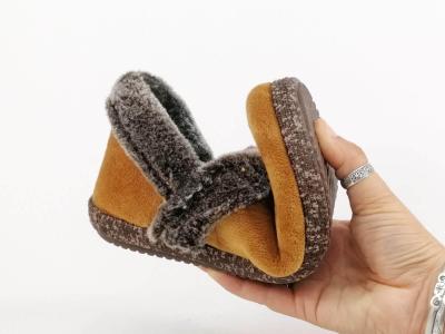 Pantoufles femme confort velours camel CHIC & RELAX RALOT tendance