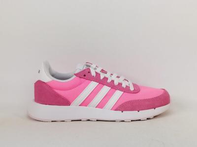 Basket femme ADIDAS run60 rose destockage à pas cher confortable et tendance