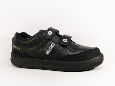 Basket homme grande taille noire confortable  velcro PAREDES DP101  pas cher