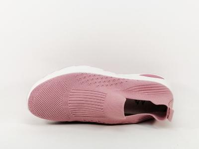 Sneakers femme sans lacets toile rose souple à enfiler CINK ME dm m02