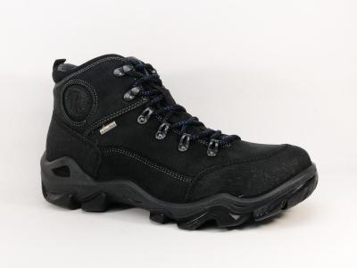 Chaussure de randonne homme destockage IMAC 254008 cuir noir waterproof