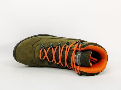 Chaussures randonnée homme montante cuir water resistant kaki destockage GARSPORT kamikaze mid