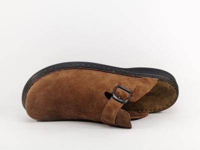 Sabot homme cuir grande taille camel en destockage JOSEF SEIBEL madrid confortable